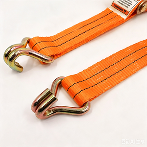 <span class=keywords><strong>Sangle</strong></span> <span class=keywords><strong>à</strong></span> <span class=keywords><strong>cliquet</strong></span> VINEET avec logo personnalisé, 50 mm, 6000 kg, 15 m, double crochet en J, <span class=keywords><strong>sangle</strong></span> orange, ceinture de tension industrielle pour le transport de marchandises - Product Image 1