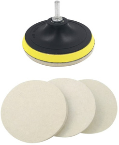 Tampons de polissage en feutre de laine pour verre et marbre, haute qualité, finition floquée haute densité, OEM personnalisé, grain 100, auto-adhésifs, <span class=keywords><strong>Ulike</strong></span> - Product Image 1