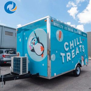 Remolque Móvil de Fibra de Vidrio Resistente a la Corrosión para Servicio de Comida Rápida, Café, Bar de Cerveza al Aire Libre, Helados y Barbacoa - Product Image 1