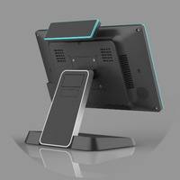 Écran tactile POS pliable de 15,6 pouces Caisse enregistreuse électronique Tout-en-un Système POS de vente au détail