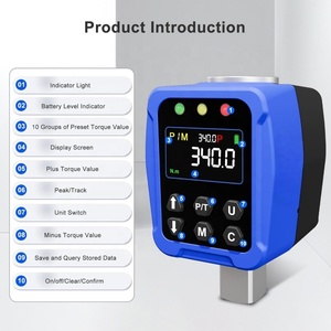Adaptador de Torque Digital de 1/2'', Llave Dinamométrica de 12.5-250.8 Ft-lb/18-340 Nm, Precisión del 2%, Pantalla LCD a Color - Product Image 2