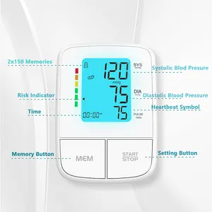 Monitoraggio automatico della pressione sanguigna Bluetooth francese parlare a casa uso tensiometro digitale