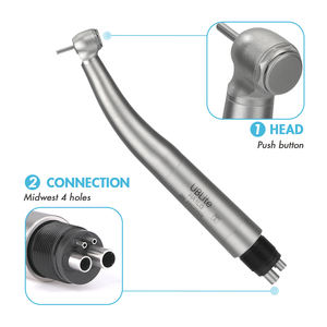 UBlite 치과 소형 헤드 고속 핸드피스 전자 발전기 LED 4 홀 치과 실험실 어린이 핸드 피스 용 미니 헤드 - Product Image 6