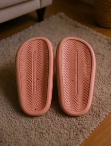 รองเท้าแตะ PVC สีชมพู รุ่น MD-610 พื้นรองเท้า EVA กันลื่น 20 มม. ใส่ได้ทุกฤดู สำหรับใส่ในบ้าน - Product Image 2