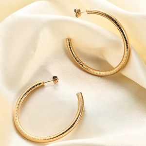 Hoop <b>Earrings</b> 5Mm Stainless Steel Gold Round Geometric <b>Studs</b> Fashion Jewelry - Product Image 1