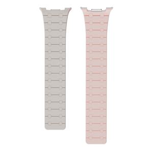 สายนาฬิกาซิลิโคนแม่เหล็กสองสีสุดหรู ทนทาน ใช้แทนสายเดิมได้ สำหรับ Samsung Galaxy Watch 8 พร้อมขั้วต่อโลหะ - Product Image 2