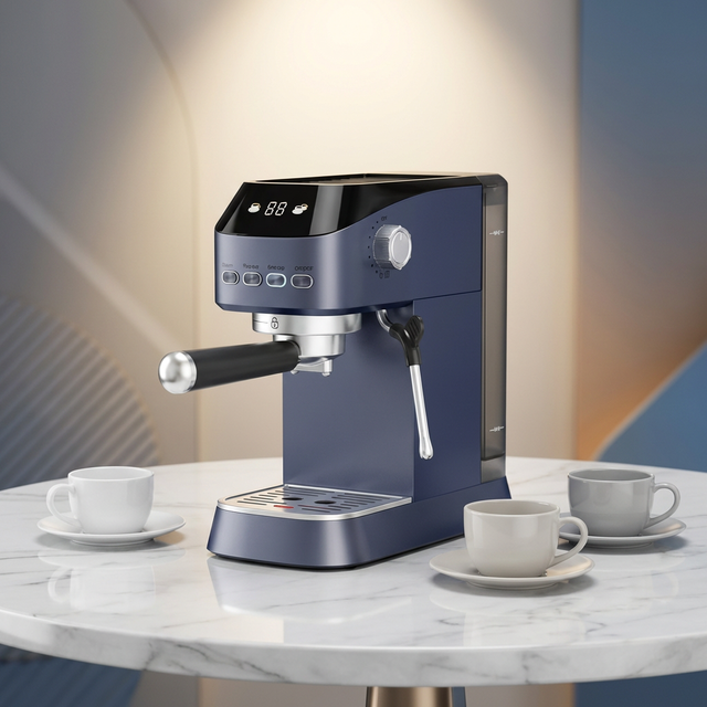 Professional 20 Bar Manual Espresso Machines Stainless Steel Electric Espresso Coffee Machine with Milk Frother