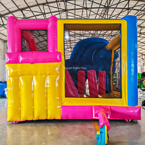 Castillo Inflable de PVC Comercial <span class=keywords><strong>para</strong></span> Niños, Diseño de Unicornio Arcoíris, con Tobogán, <span class=keywords><strong>para</strong></span> Alquiler en <span class=keywords><strong>Fiestas</strong></span> - Product Image 5