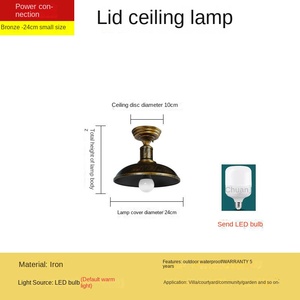 Plafonnier encastré IP65 moderne et simple pour l'extérieur, résistant aux intempéries, noir mat, en plastique aluminium, pour grange de ferme - Product Image 3