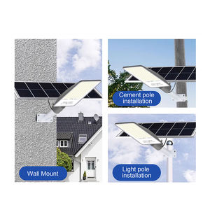 OKELI Ip65 étanche extérieur 100 200 300 400 W intégré tout en un lampadaire LED solaire - Product Image 4