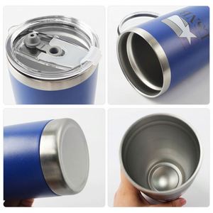 Taza de Café de Acero Inoxidable de 20oz/30oz con Tapa y Calentador, Taza de Viaje Térmica Aislada al Vacío, Regalo Promocional Personalizado - Product Image 5