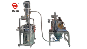 Estación de descarga de bolsas de polvo DZJX 10 20 25 Kg Alimentación de descarga (tolva basculante con colector de polvo + tamiz vibratorio o transportador flexible) - Product Image 3