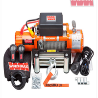 Treuil électrique robuste en acier pour 4x4 avec câble en acier, commande sans fil, 12V 24V, 12000lbs, pour camions tout-terrain 4x4