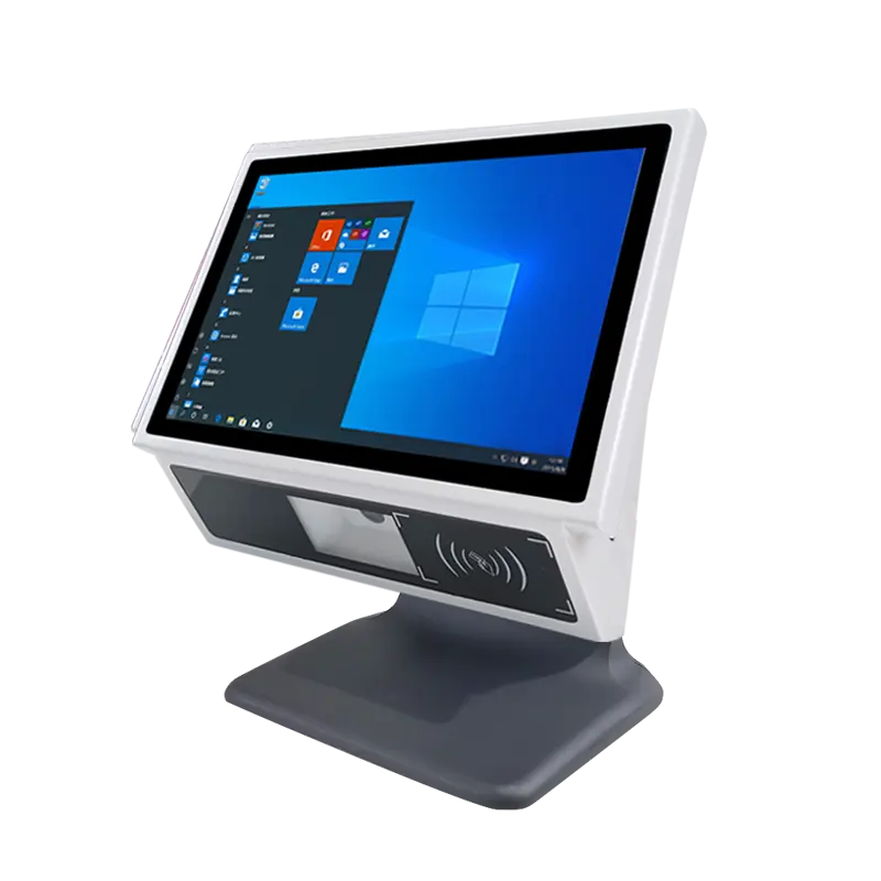 Windows Pos-Systeem 10.1 Inch Touchscreen Pos-Terminal Kassa Alles In Één Kassierenteller Factureringsmachine