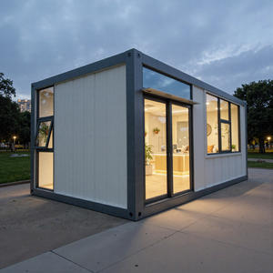 Casa Contenedor Desmontable Prefabricada de Dos Dormitorios con Tubos Cuadrados Galvanizados Grandes para Vivienda en Apartamento - Product Image 1