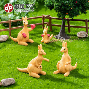 งานฝีมือเรซิ่นรูปสัตว์จิ๋ว จิงโจ้ นกแก้วน้ำ ของตกแต่งสวน ของประดับตกแต่งโต๊ะทำงาน ของตกแต่งบ้านสไตล์ศิลปะ - Product Image 2