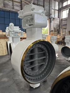 Hộp số hoạt động dn600 pn25 Lập Dị bướm van giả mạo A105 cơ thể Hàn bướm van thép carbon - Product Image 2