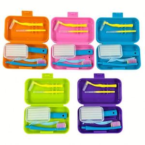 Kit de Nettoyage Portable de Voyage pour Soins Bucco-Dentaires Orthodontiques à Domicile, Brosse Interdentaire Pliable pour Voyage - Product Image 2