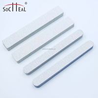 Vente en gros de limes à ongles personnalisées avec logo, carrées, ovales, 80/80, 100/100, lavables, japonaises, coréennes, en sable, zébrées, grises, en poils de Kolinsky, pour salon de manucure