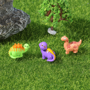 Adornos de paisaje en miniatura de dinosaurios, figuras de animales de resina para decoración de jardín, bonsái, uso en interiores y exteriores - Product Image 4