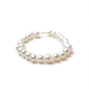 Fashion <b>Beaded</b> <b>Bracelet</b> 316L Stainless Steel PVD <b>Gold</b> Plating Sustainable Resistant Pearl Design - Product Image 2