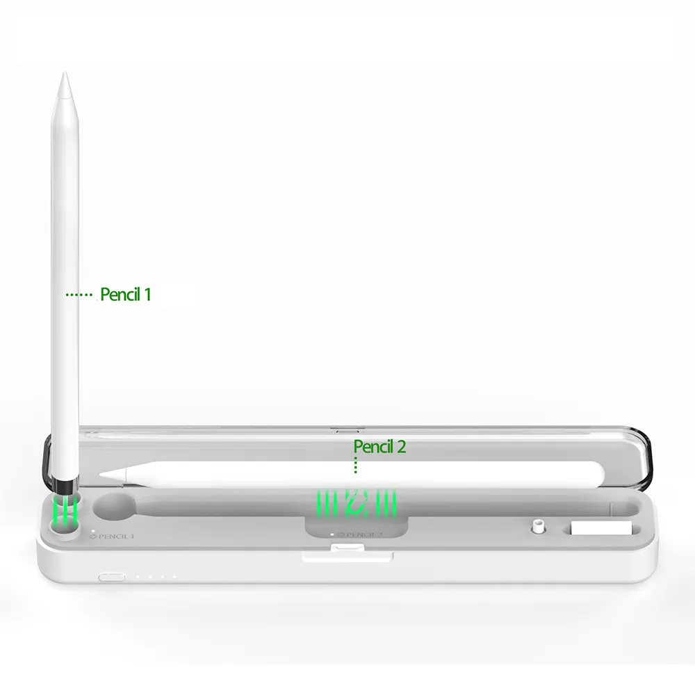 Meilleur vendeur en ligne boîtier de charge sans fil Compatible avec appareil Apple Pencil de 1ère 2ème génération avec étui de charge de batterie