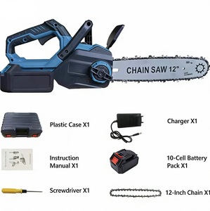 Scie à chaîne électrique sans balais à batterie au lithium de 12 pouces et 16 pouces pour l'élagage des branches épaisses, usage extérieur et domestique, commerce transfrontalier - Product Image 2