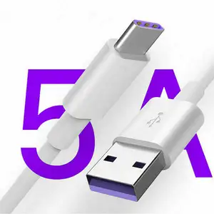 Usb c 5a מטען מהיר כבל נתונים כבל כבל USB מסוג USB