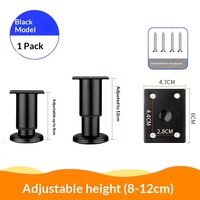 Service d'usinage CNC, pied de support réglable en alliage d'acier, pied de meuble, pied de canapé, pied de table basse télescopique, pied de meuble, pied de lit