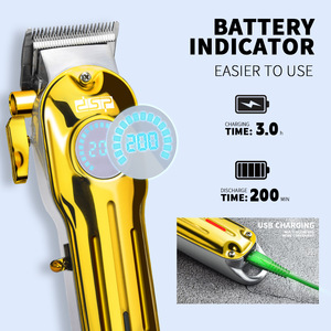 Cortadora de Pelo Profesional DSP con Pantalla LCD, Cuchilla de Acero Inoxidable, Cuerpo de Aleación de Aluminio, Carga USB - Product Image 5