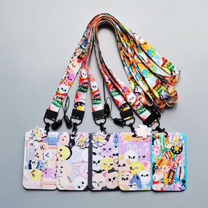 Porta Tarjetas de Autobús y Teléfono Móvil con Cordón para Niños, Diseño de Stray Kids, Material de Poliéster, para Tarjetas de Comida Estudiantiles - Product Image 1
