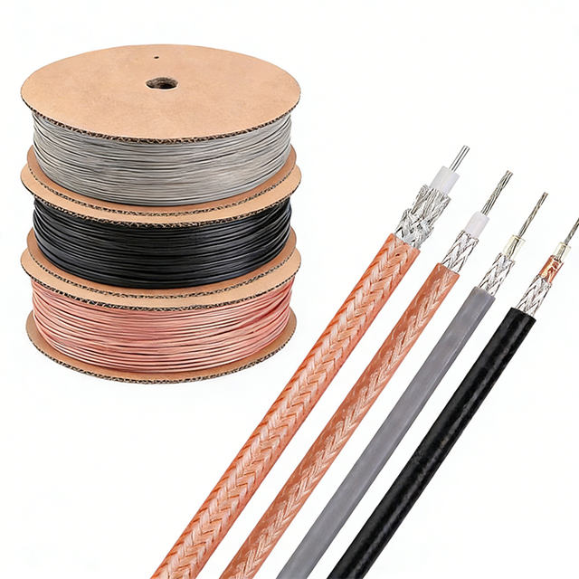 RG Series Coaxial Cable RF Cable RG178 RG316 RG174 RG58 RG59 RG6 RF Signal Transmission Communication Cable