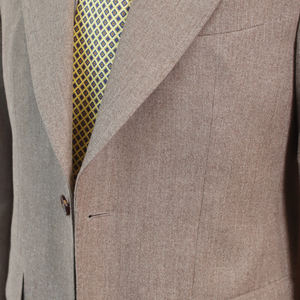 Costume sur mesure en soie et laine MTM, style britannique pour homme, costume en flanelle <span class=keywords><strong>kaki</strong></span> demi-toile sur mesure pour atelier de couture, <span class=keywords><strong>ensemble</strong></span> 2 pièces - Product Image 4