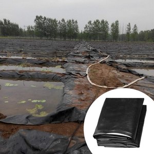 Revestimiento Reforzado de 15x20 Pies, 28 Mil, de <span class=keywords><strong>Polietileno</strong></span> Negro para Estanques de Peces Koi, para Jardines Acuáticos, Cascadas y Fuentes - Product Image 1