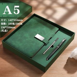 Customized Business Office Wholesale Promotional Luxury Gift Items <b>A5</b> Leather PP Journal <b>Diary</b> Notebook Corporate Gift Set Pen - Product Image 2