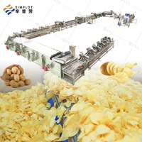Machine à frites industrielle Simplot en acier inoxydable 304, capacité 500 kg/h, prix usine, pour la vente