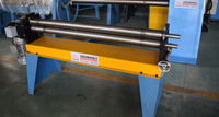 Machine à rouler les tôles Preda Electric Manual 3 Roller Small Sheet Rolling Machine HVAC Round Duct Slip Roll Machine