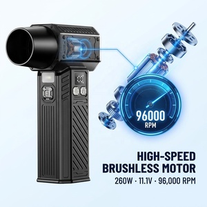 Souffleur turbo sans balais haute puissance 96000 tr/min, dépoussiéreur à air comprimé sans fil, mini ventilateur à jet pour nettoyage de clavier, PC, camping, barbecue - Product Image 4