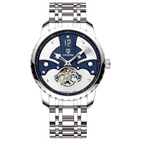 Montre Soleil et Lune - Montre mécanique pour homme, étanche, grand cadran