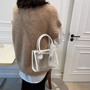 Customized Women's PVC Messenger <b>Bags</b> New <b>Little</b> Fresh Style Chain <b>Bag</b> Fashionable Accessory - Product Image 4