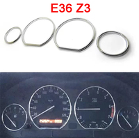 Anneau de garniture chromé élégant et de haute qualité pour tableau de bord et jauge de vitesse pour BMW E39 E38 E46 E53 E36 E60 E90 E32 E34 – Nouveaux accessoires