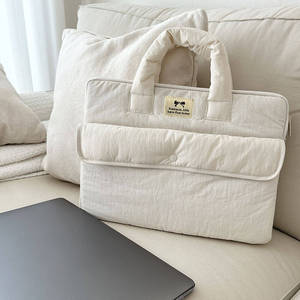 Dễ Thương 9.7 Inch Ipad Pro/Không Khí Ma Thuật Bàn Phím Bông Polyester Mềm Máy Tính Xách Tay Tay Áo Và Máy Tính Bảng Túi Puffy 13/14/15 Inch Của Phụ Nữ Quà Tặng - Product Image 3