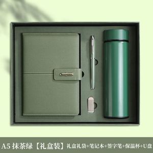 Elegante Combo Ejecutivo con Cuaderno de Cuero, Vaso de Acero Inoxidable y Pluma Estilográfica en Empaque de Regalo de Lujo - Product Image 6