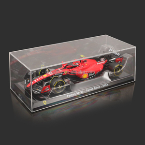 <span class=keywords><strong>Burago</strong></span> 1:24 SF23 SF24 <span class=keywords><strong>F1</strong></span> Modèle de voiture de simulation en métal moulé sous pression # 16 # 55 figurines miniatures avec vitrine - Product Image 5