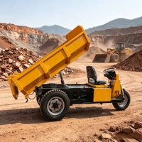 Mini-dumper électrique à levage rapide avec système de déchargement automatique entièrement hydraulique pour une décharge rapide