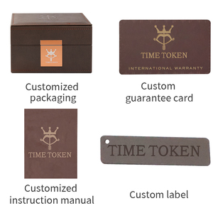 Đồng Hồ Bấm Giờ Thời Gian Đồng Hồ Bấm Giờ Tự Động Cơ Học Chống Nước 5atm Màu Đen Và Vàng Da Thật Thường Ngày Đồng Hồ Đeo Tay Nam - Product Image 4