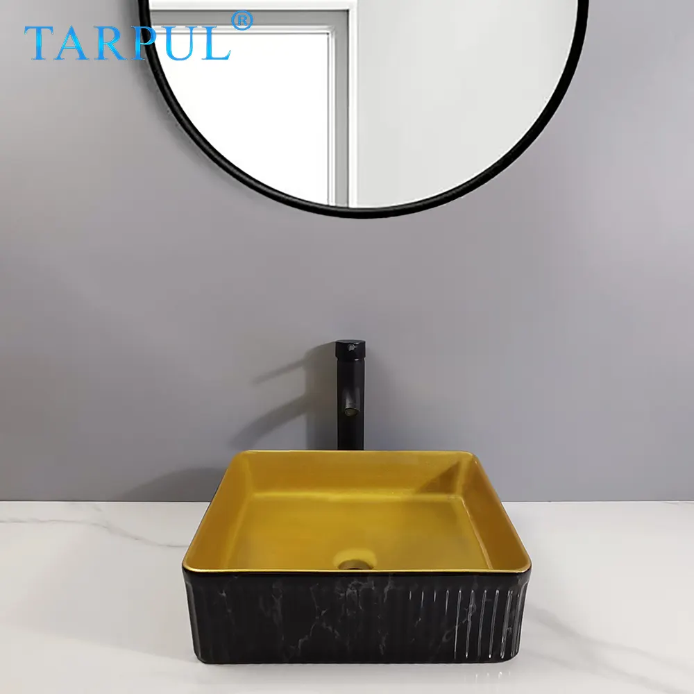 TARPUL, gran oferta, encimera, diseños de arte a mano, lavabo de cerámica, lavabo de baño moderno, lavabo de mesa