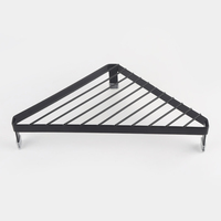 Nouveautés Support métallique triangulaire pour la cuisine Support de casserole anti-brûlure Tapis de table mural Tapis de rangement d'angle pour la salle de bain