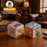 Zcube OEM ODM Cube Magique Personnalisé en Forme de Voyage, Impression UV, Plastique ABS, Motif Géométrique, Puzzle Promotionnel pour l'Industrie du Tourisme