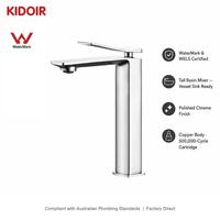 Robinet mitigeur haut pour lavabo KIDOIR WaterMark WELS 5 étoiles, finition or brossé, chrome, noir mat, directement de l'usine, 5 finitions disponibles